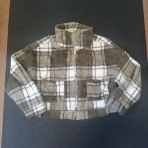 CiSono Los Angeles Outerwear Women XLFull Zip Crop Jacket